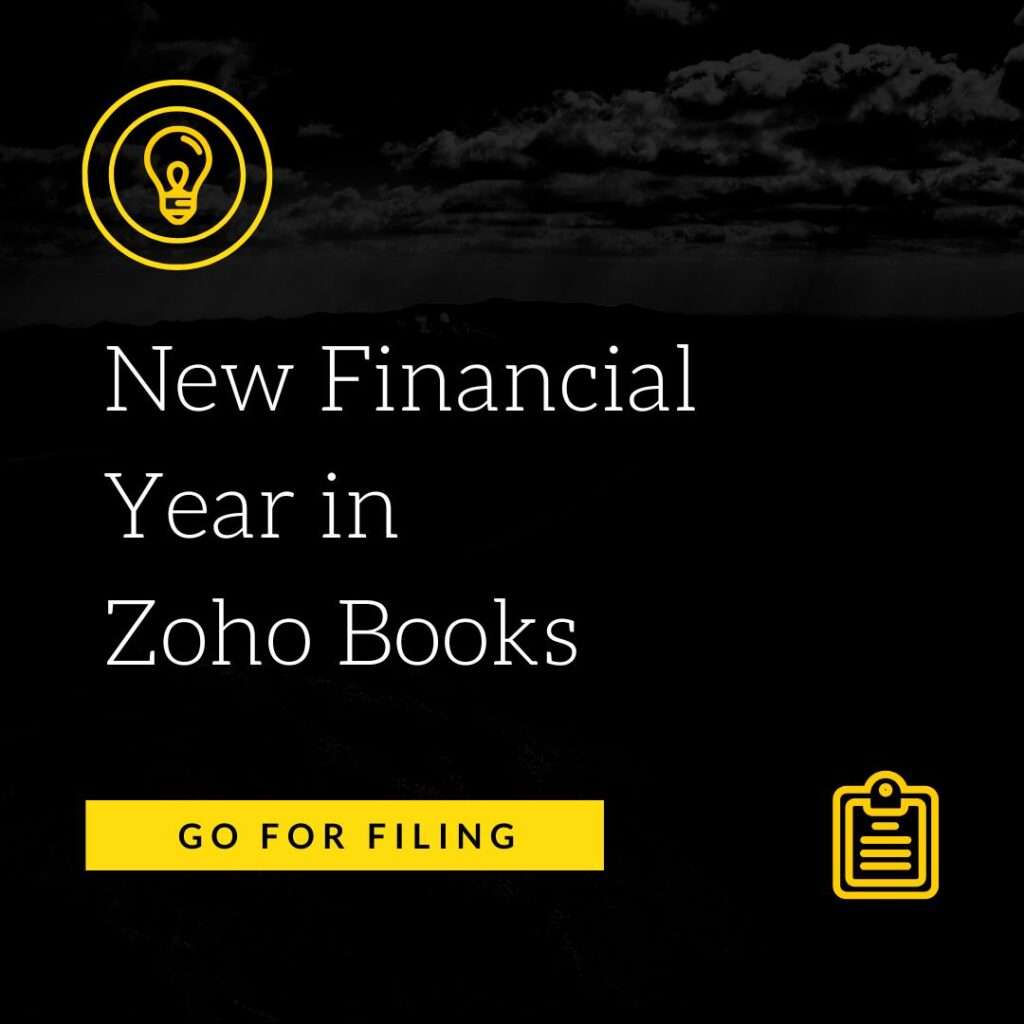How to Start New Financial Year in Zoho Books