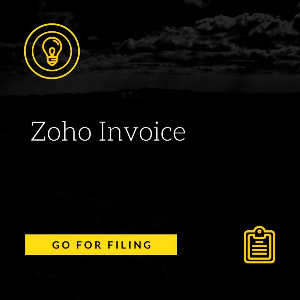 Zoho Invoice