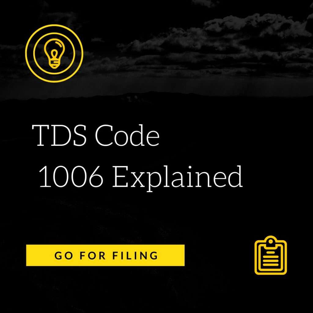 TDS Code 1006