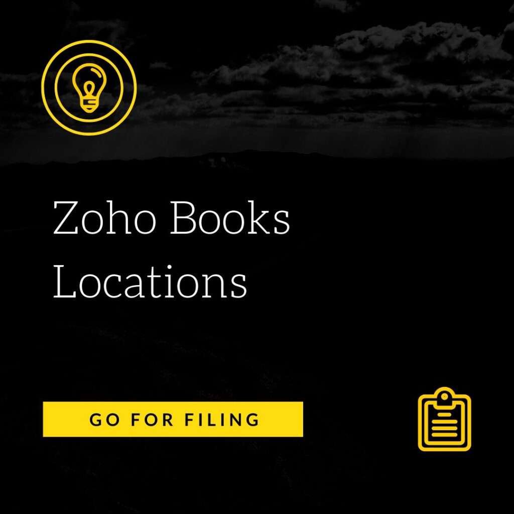 Zoho Books Locations