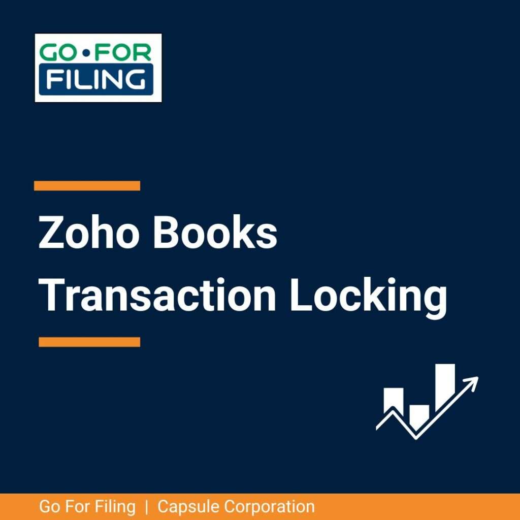 Zoho Books Transaction Locking