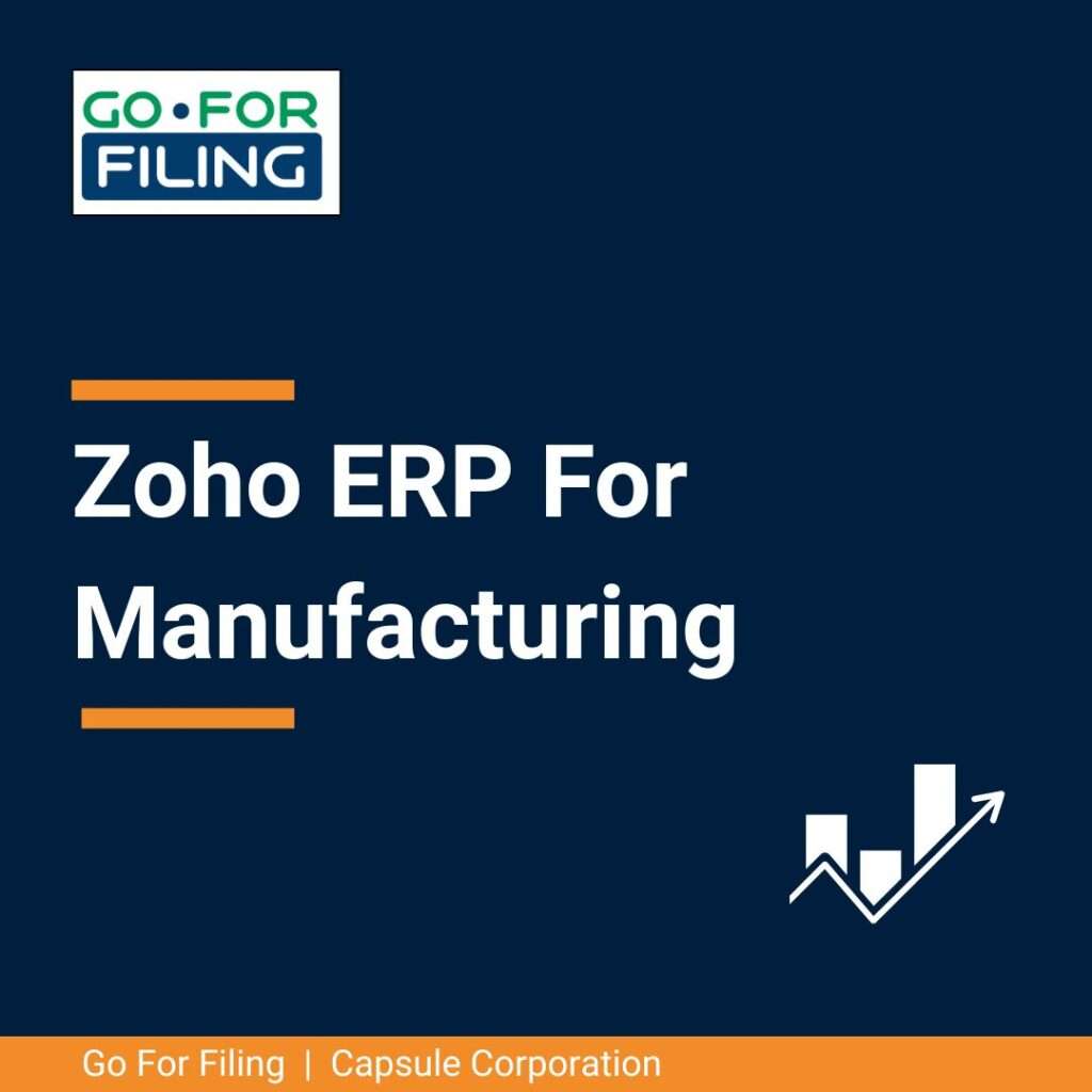 Zoho ERP for Manufacturing