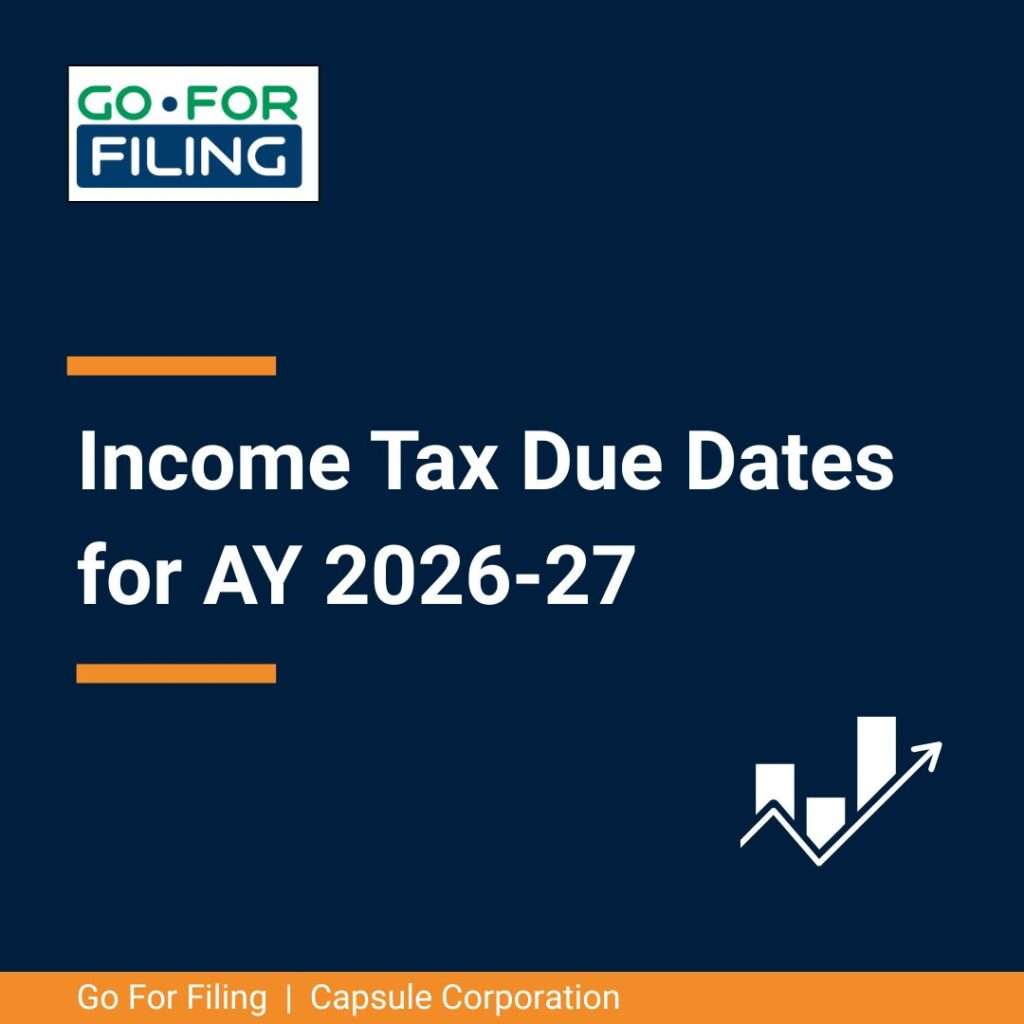Income Tax Return Filing Due Dates for AY 2026-27