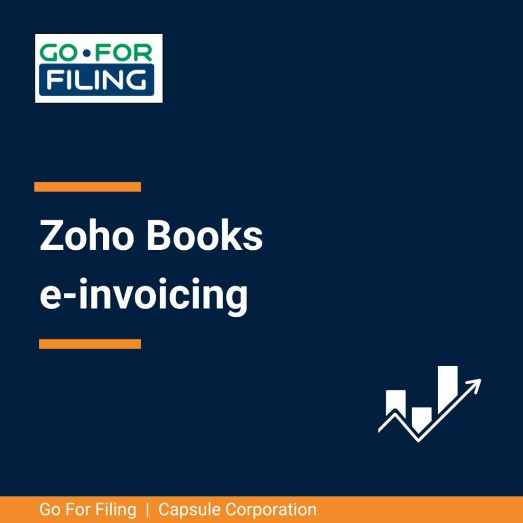 Zoho Books e-invoicing