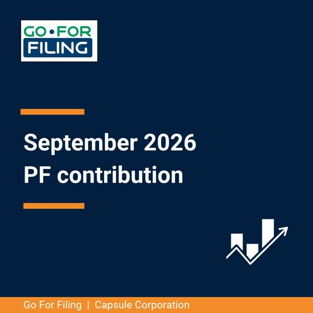 September 2026 PF contribution and ECR